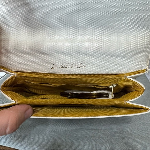 Vintage Judith Leiber White Leather Mini Handbag - Picture 11 of 14